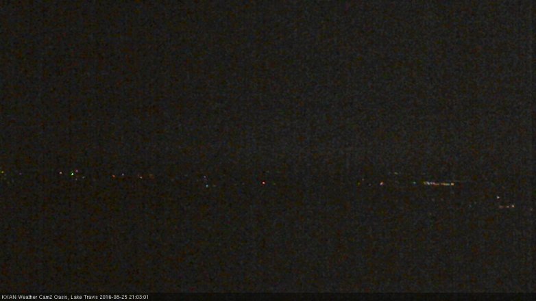 Lake Travis webcam, August 25, 2016 8:20 PM CT