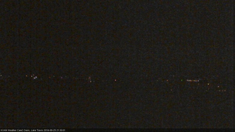 Lake Travis webcam, August 25, 2016 8:45 PM CT