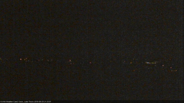 Lake Travis webcam, August 25, 2016 8:55 PM CT