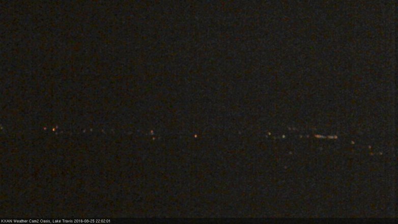 Lake Travis webcam, August 25, 2016 9:25 PM CT