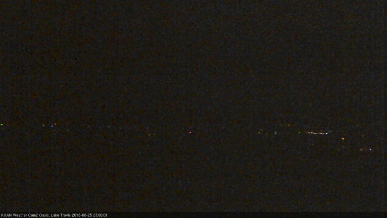 Lake Travis webcam, August 25, 2016 10:05 PM CT