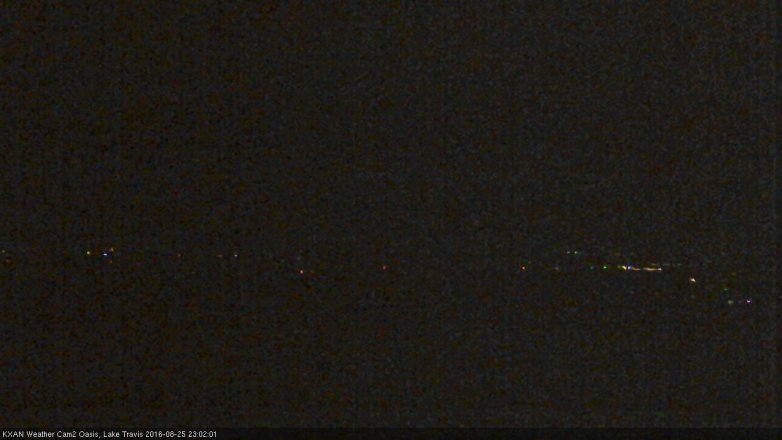 Lake Travis webcam, August 25, 2016 10:10 PM CT