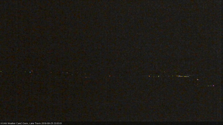 Lake Travis webcam, August 25, 2016 10:25 PM CT