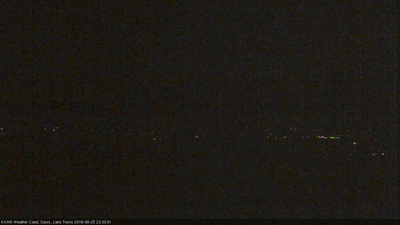 Lake Travis webcam, August 25, 2016 10:40 PM CT