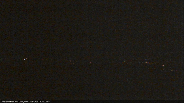 Lake Travis webcam, August 25, 2016 10:55 PM CT