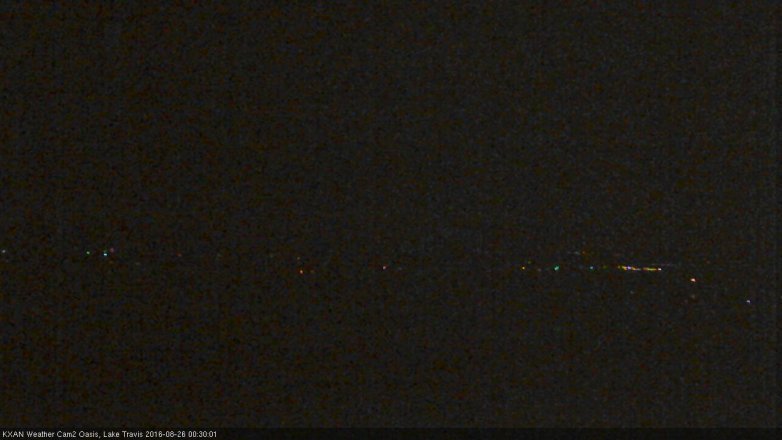 Lake Travis webcam, August 25, 2016 11:35 PM CT