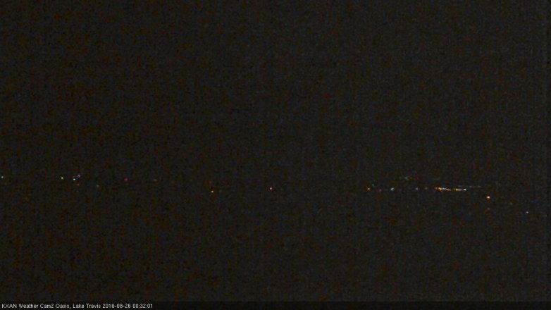 Lake Travis webcam, August 25, 2016 11:55 PM CT