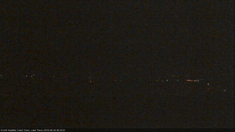 Lake Travis webcam, August 25, 2016 12:00 AM CT