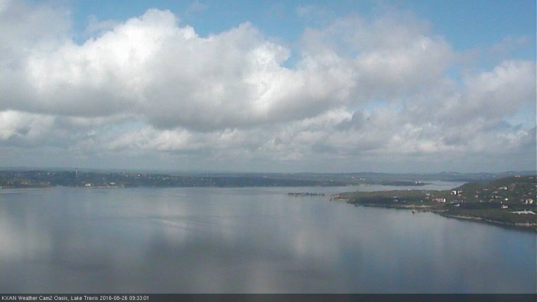 Lake Travis webcam, August 26, 2016 9:00 AM CT