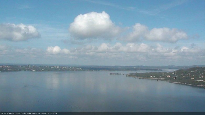 Lake Travis webcam, August 26, 2016 9:35 AM CT