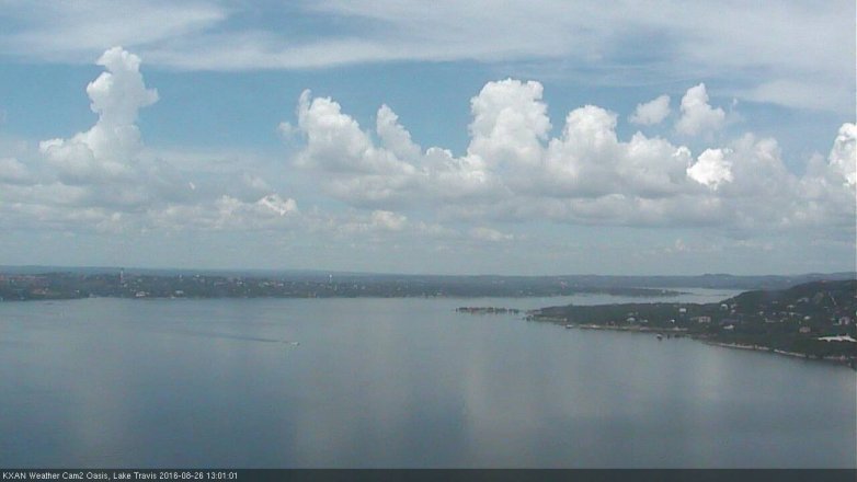 Lake Travis webcam, August 26, 2016 12:10 PM CT