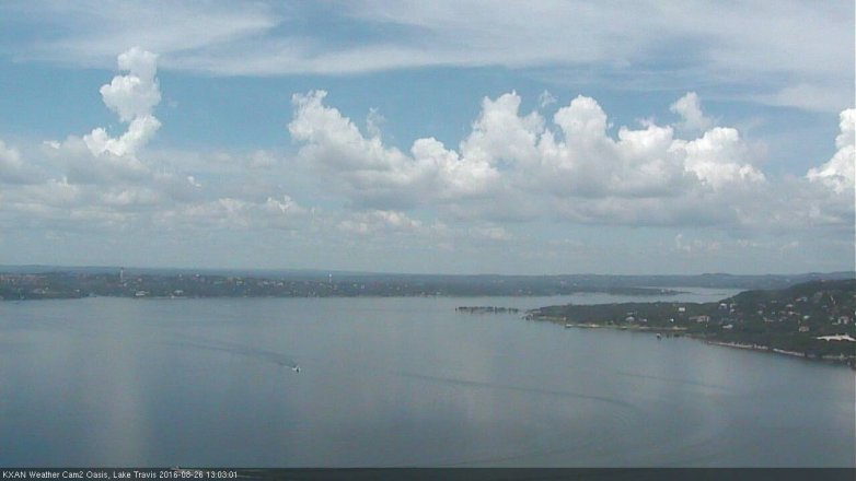 Lake Travis webcam, August 26, 2016 12:15 PM CT