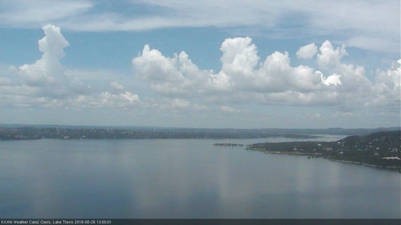 Lake Travis webcam, August 26, 2016 12:30 PM CT