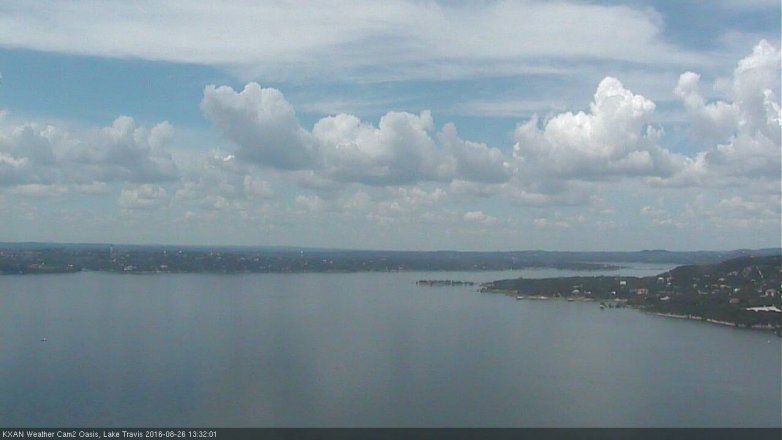 Lake Travis webcam, August 26, 2016 12:55 PM CT