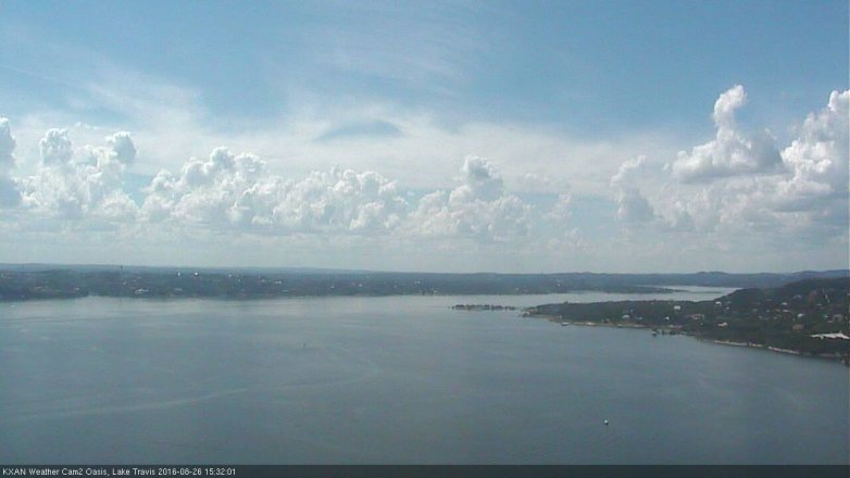 Lake Travis webcam, August 26, 2016 2:40 PM CT