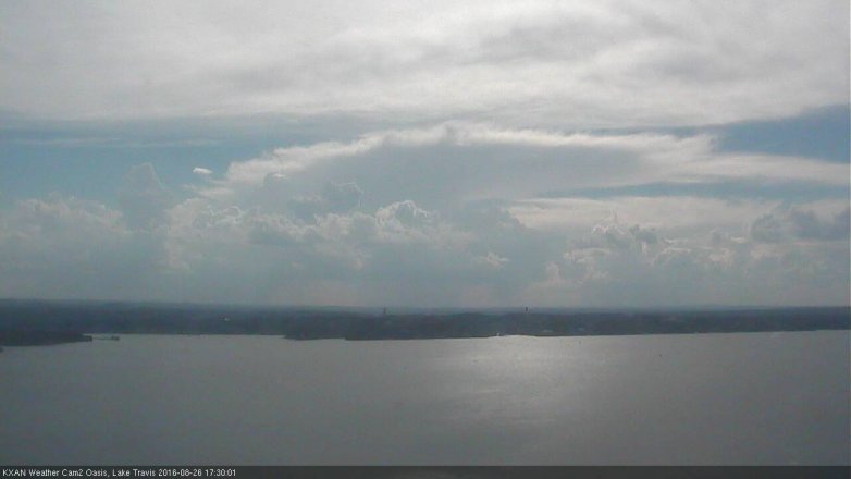 Lake Travis webcam, August 26, 2016 4:45 PM CT