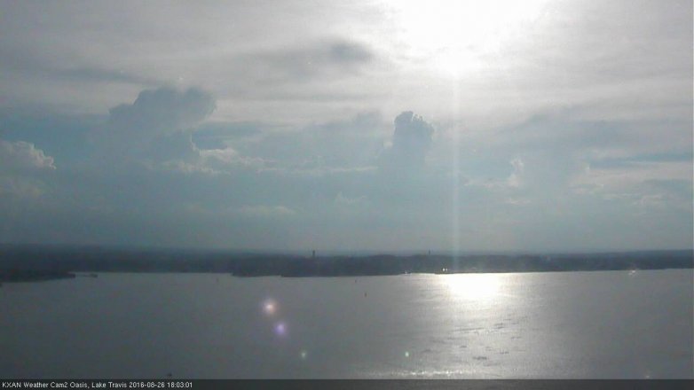 Lake Travis webcam, August 26, 2016 5:25 PM CT