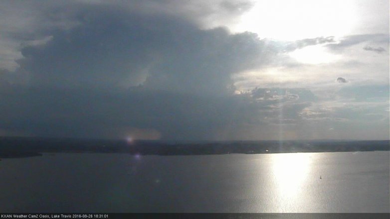 Lake Travis webcam, August 26, 2016 5:35 PM CT