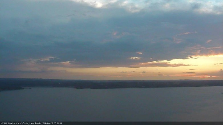 Lake Travis webcam, August 26, 2016 7:15 PM CT