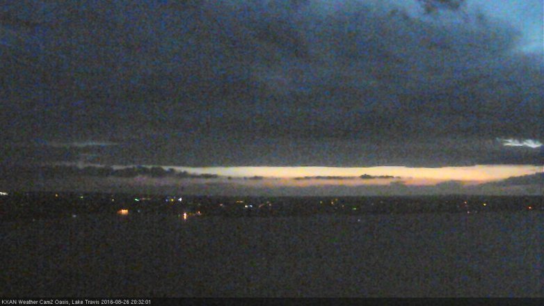 Lake Travis webcam, August 26, 2016 7:45 PM CT