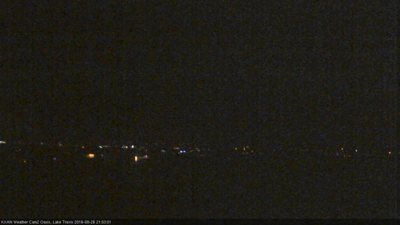 Lake Travis webcam, August 26, 2016 8:20 PM CT