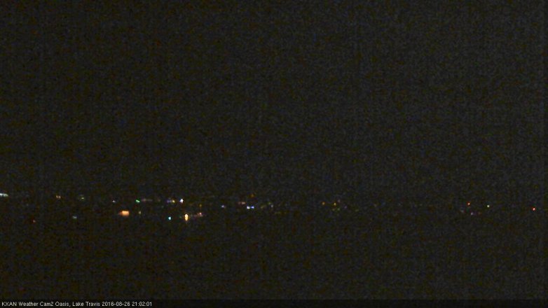 Lake Travis webcam, August 26, 2016 8:30 PM CT