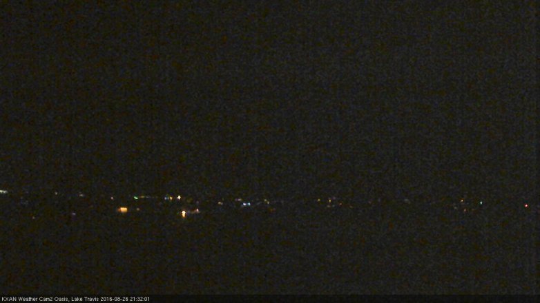 Lake Travis webcam, August 26, 2016 8:45 PM CT