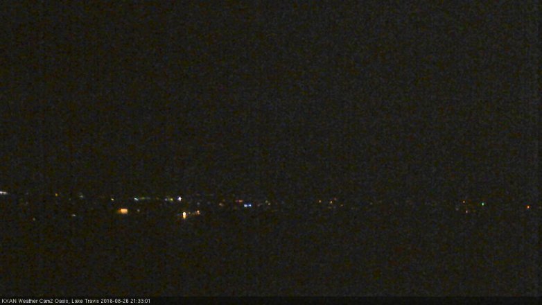 Lake Travis webcam, August 26, 2016 9:00 PM CT
