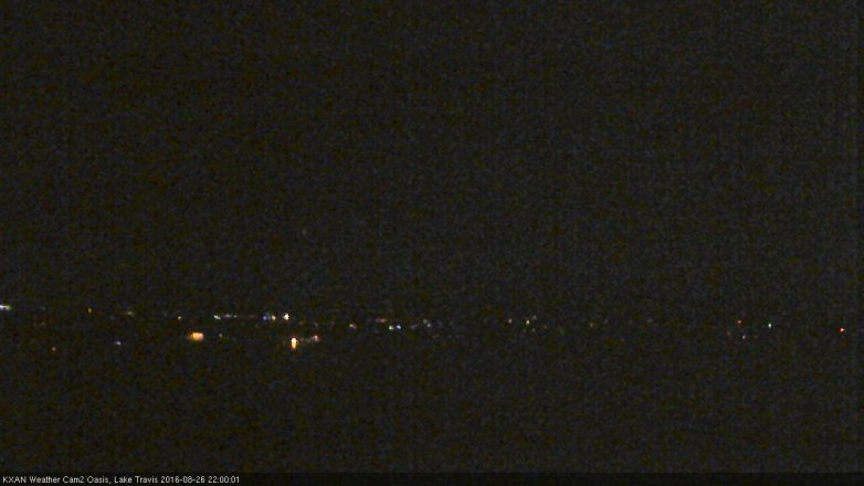 Lake Travis webcam, August 26, 2016 9:05 PM CT
