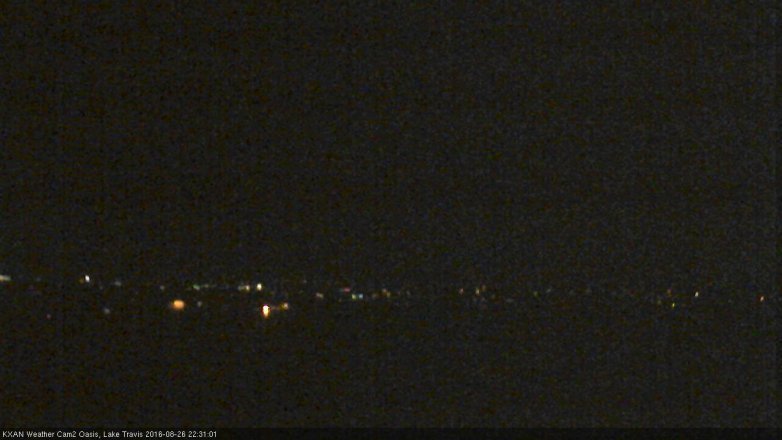 Lake Travis webcam, August 26, 2016 9:35 PM CT