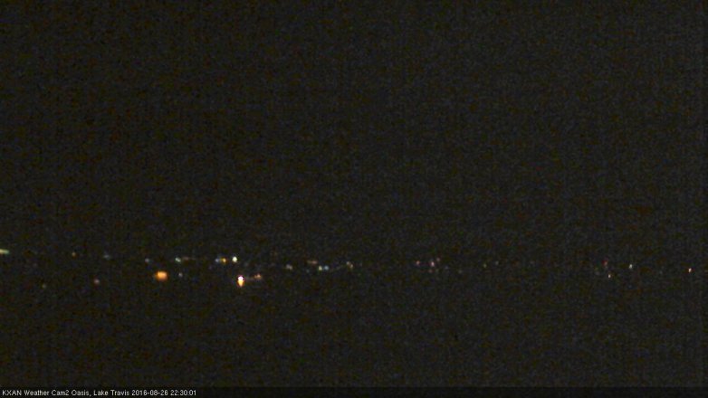 Lake Travis webcam, August 26, 2016 9:40 PM CT