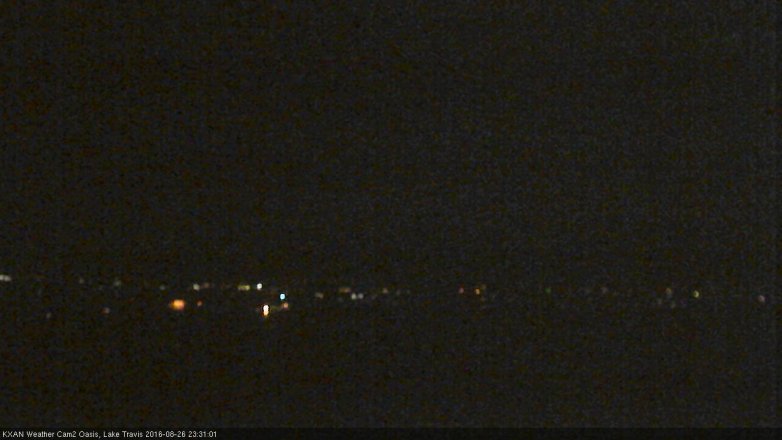 Lake Travis webcam, August 26, 2016 10:50 PM CT