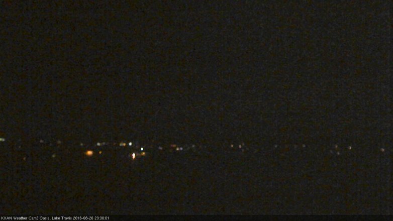 Lake Travis webcam, August 26, 2016 10:55 PM CT