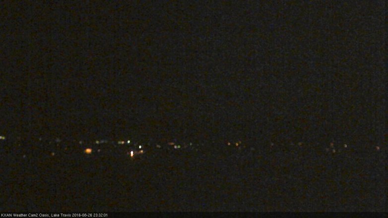 Lake Travis webcam, August 26, 2016 11:00 PM CT
