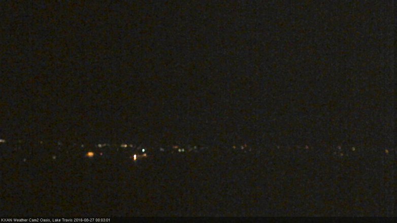 Lake Travis webcam, August 26, 2016 11:10 PM CT