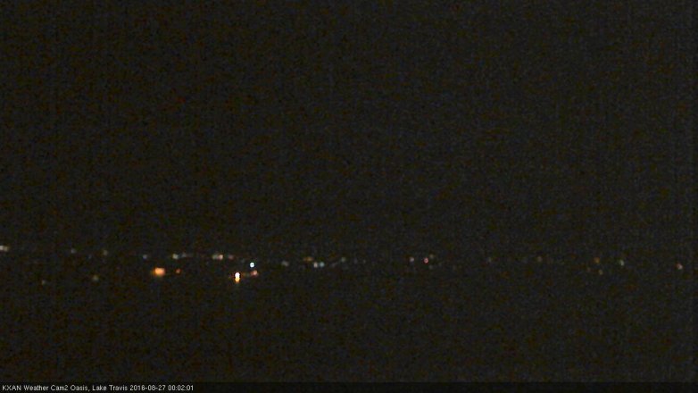 Lake Travis webcam, August 26, 2016 11:20 PM CT