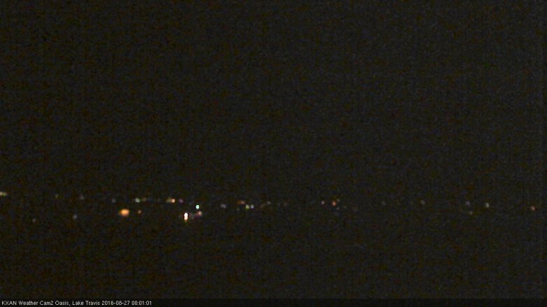 Lake Travis webcam, August 26, 2016 11:30 PM CT