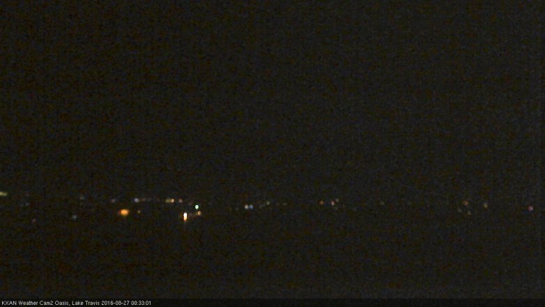Lake Travis webcam, August 26, 2016 11:55 PM CT