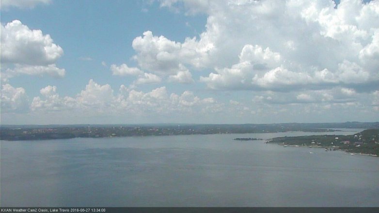 Lake Travis webcam, August 27, 2016 12:40 PM CT