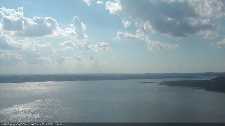 Lake Travis webcam, August 27, 2016 4:30 PM CT