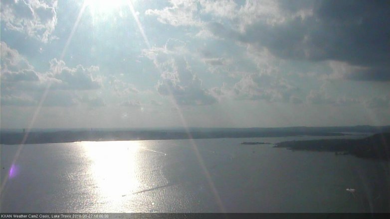 Lake Travis webcam, August 27, 2016 5:20 PM CT