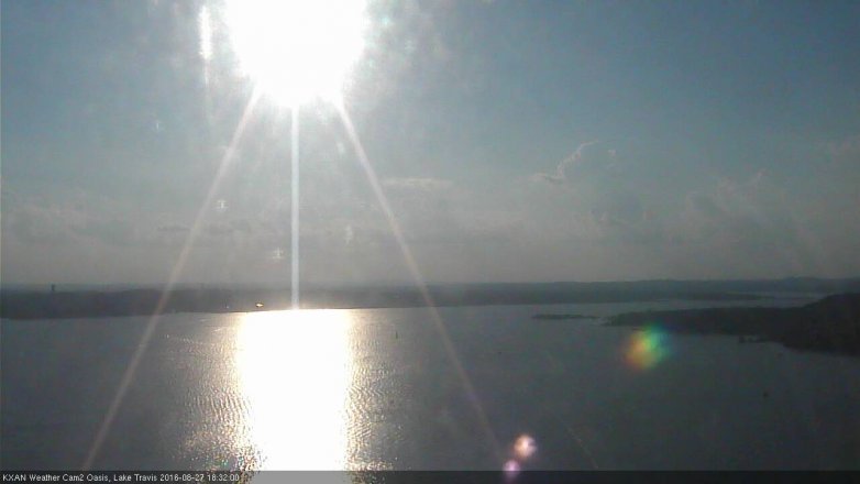 Lake Travis webcam, August 27, 2016 5:40 PM CT