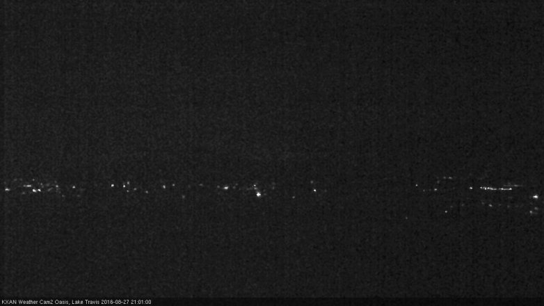 Lake Travis webcam, August 27, 2016 8:10 PM CT