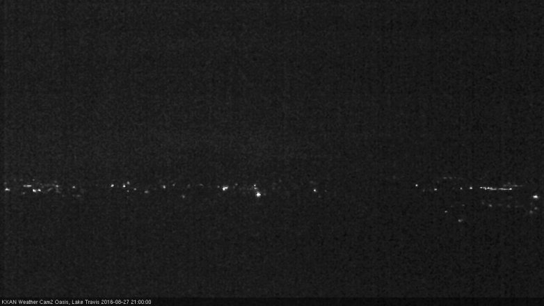 Lake Travis webcam, August 27, 2016 8:15 PM CT