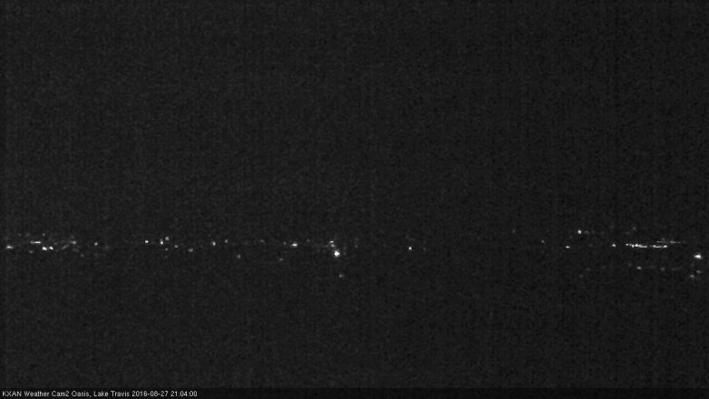 Lake Travis webcam, August 27, 2016 8:25 PM CT