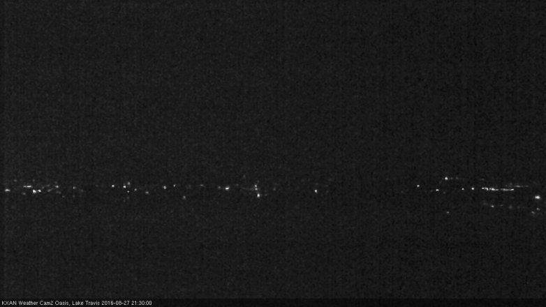 Lake Travis webcam, August 27, 2016 8:45 PM CT