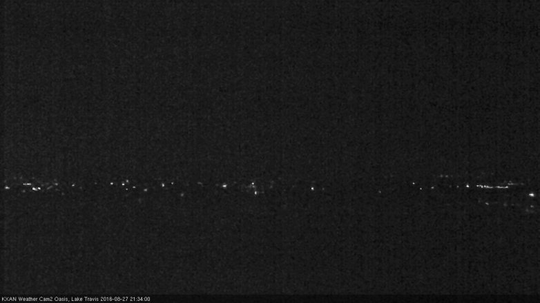 Lake Travis webcam, August 27, 2016 8:55 PM CT