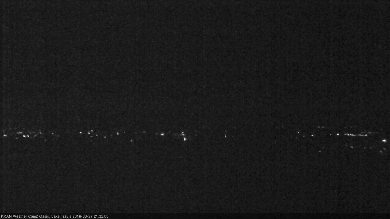 Lake Travis webcam, August 27, 2016 9:00 PM CT