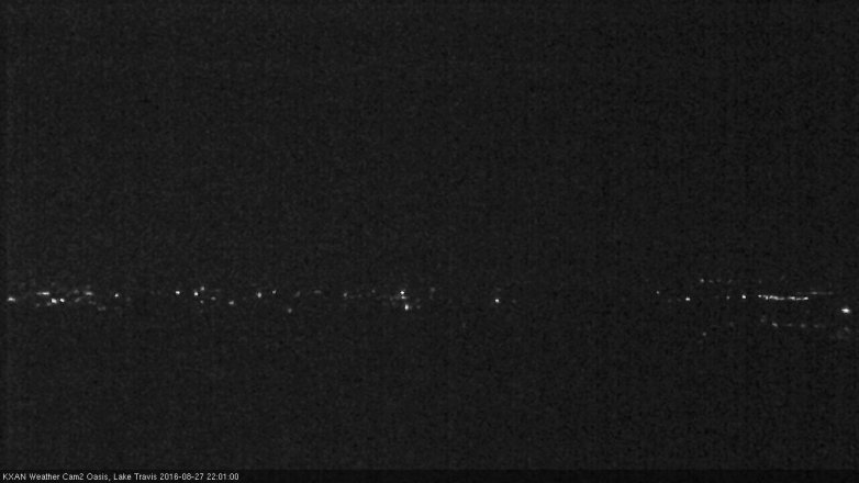 Lake Travis webcam, August 27, 2016 9:10 PM CT