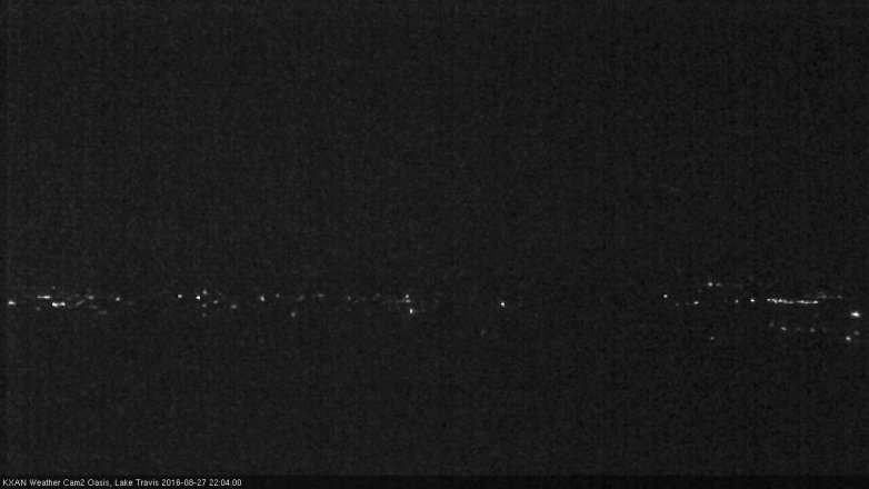 Lake Travis webcam, August 27, 2016 9:30 PM CT